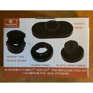 Blacksmith Family Nespresso Vertuo Coffee‎ Pod Refilling Tool Kit With Foil